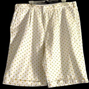 Linea Uomo Men’s Lemon 100% Cotton Shorts Size 40